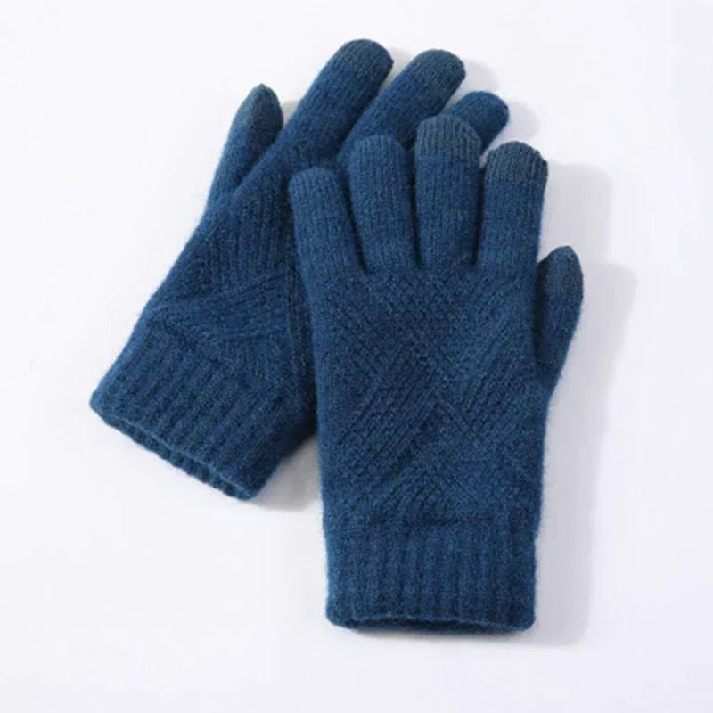 Gants tricotés confortables pour femme