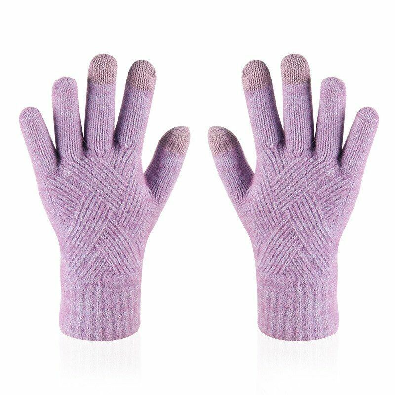 Gants tricotés confortables pour femme