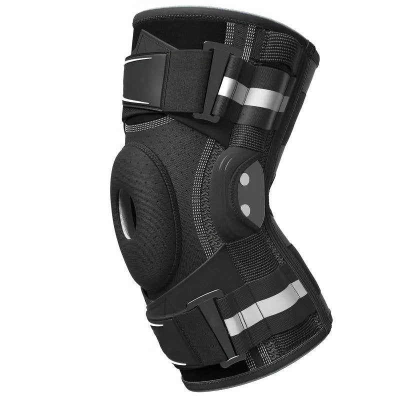 Genouillère de compression avec stabilisateurs latéraux pour la course et le basketball