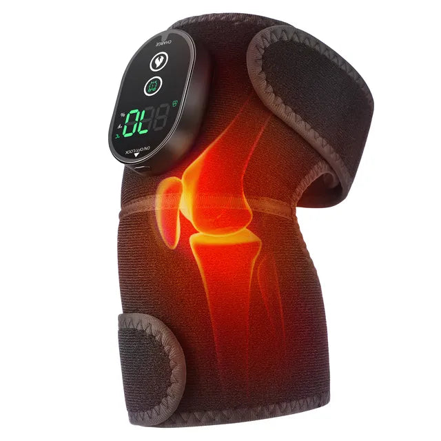Genouillère de massage multifonctionnelle avec chaleur pour soulagement de la douleur et récupération