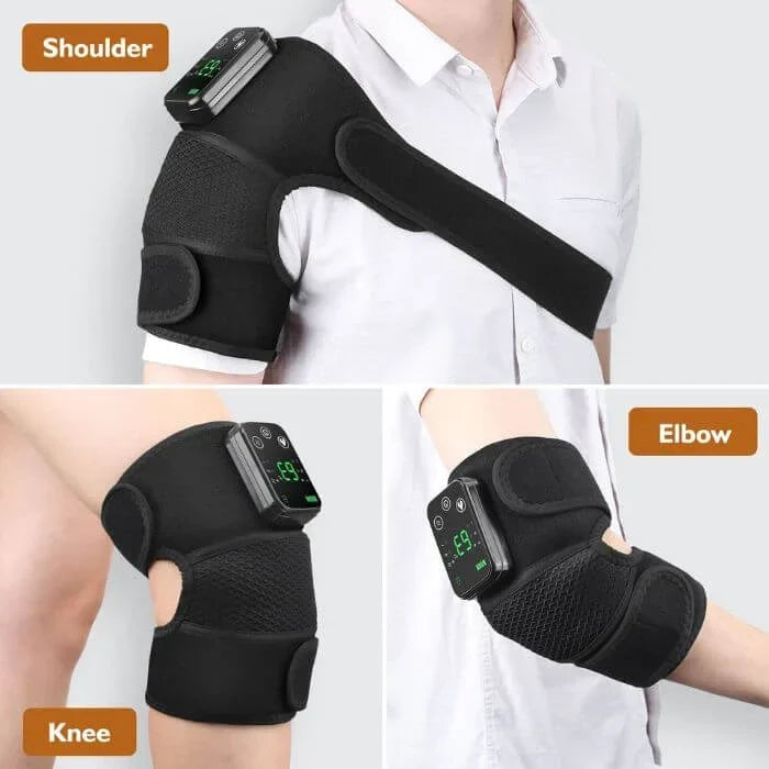 Genouillère de massage multifonctionnelle avec chaleur pour soulagement de la douleur et récupération