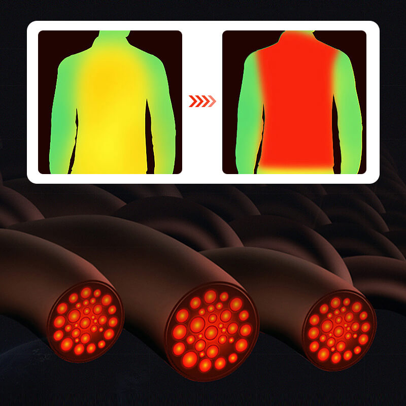 Gilet chauffant au graphène avec zones de chauffage rechargeables par USB - Noir