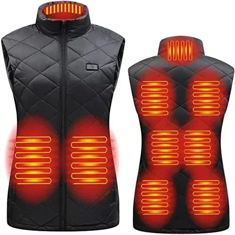 Gilet chauffant pour femme à 9 zones