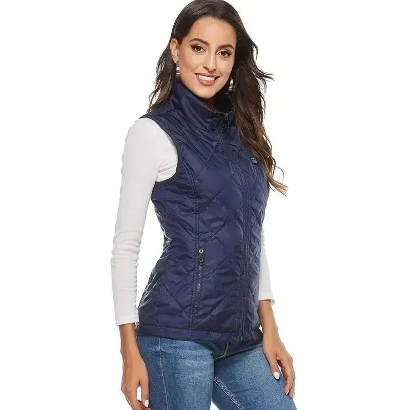 Gilet chauffant pour femme à 9 zones