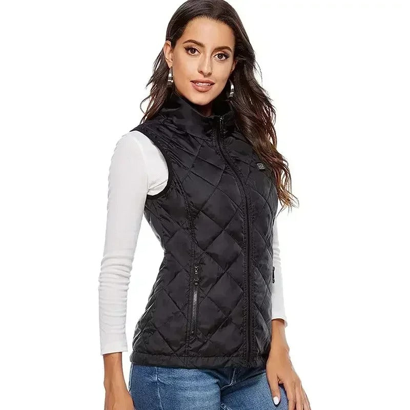 Gilet chauffant pour femme à 9 zones