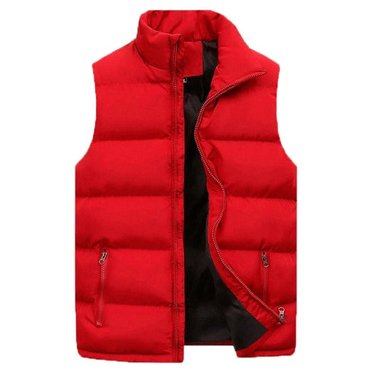 Gilet doudoune matelassé sans manches pour homme