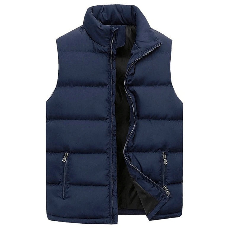 Gilet doudoune matelassé sans manches pour homme