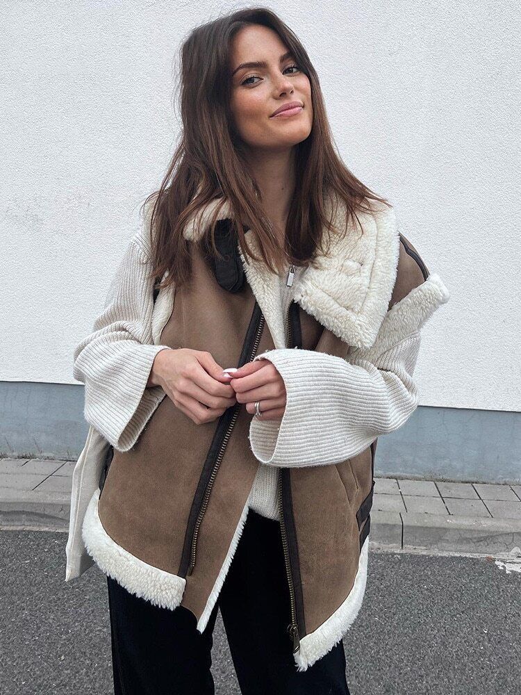 Gilet en cuir stylé et confortable