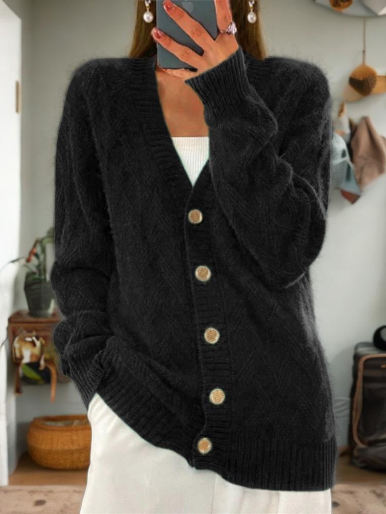 Gilet en maille boutonné sur le devant pour femme