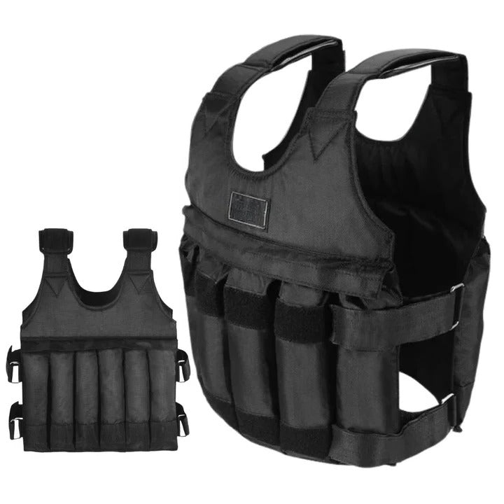 Gilet lesté réglable 110 lb pour entraînement et fitness