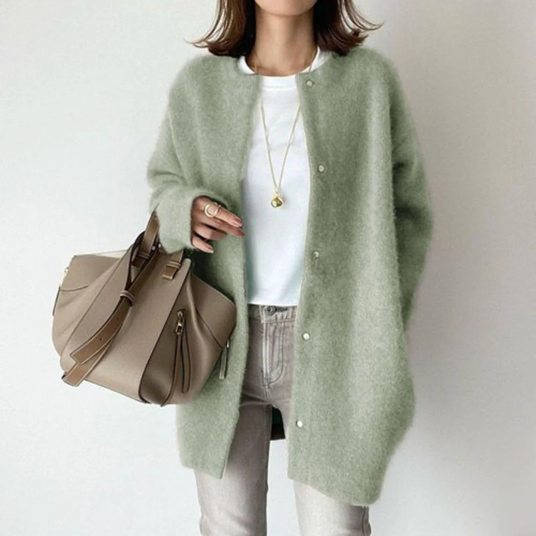 Gilet long femme coupe décontractée