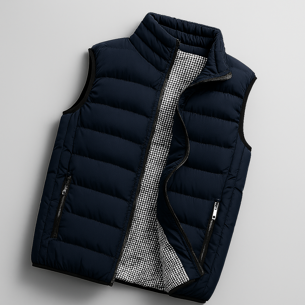 Gilet matelassé léger sans manches pour homme
