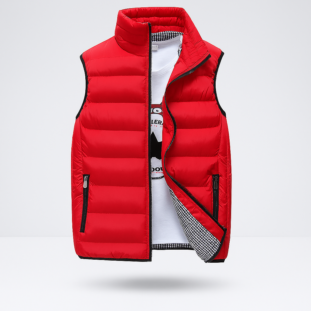 Gilet matelassé léger sans manches pour homme