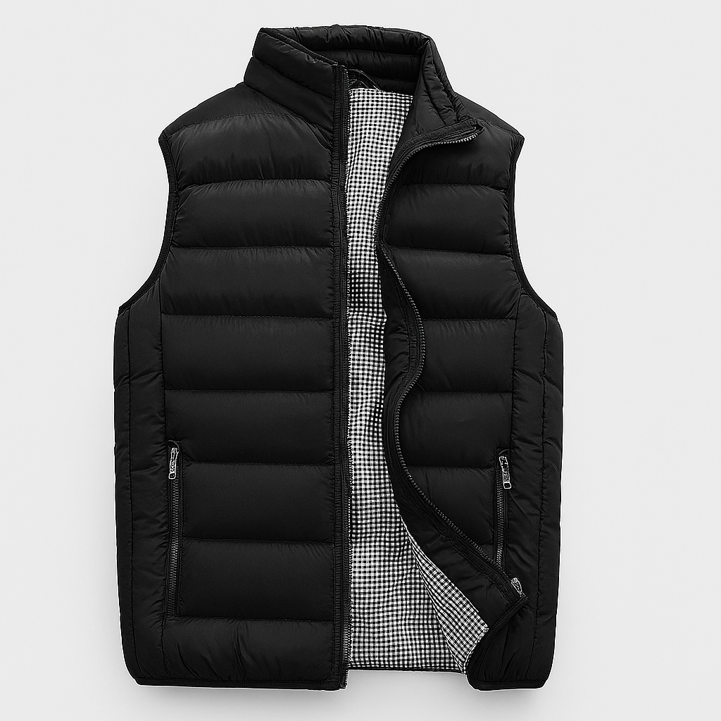 Gilet matelassé léger sans manches pour homme