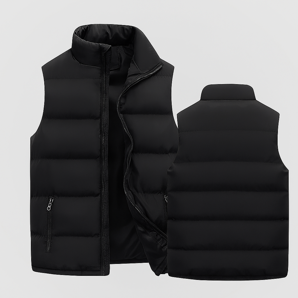 Gilet matelassé léger sans manches pour homme