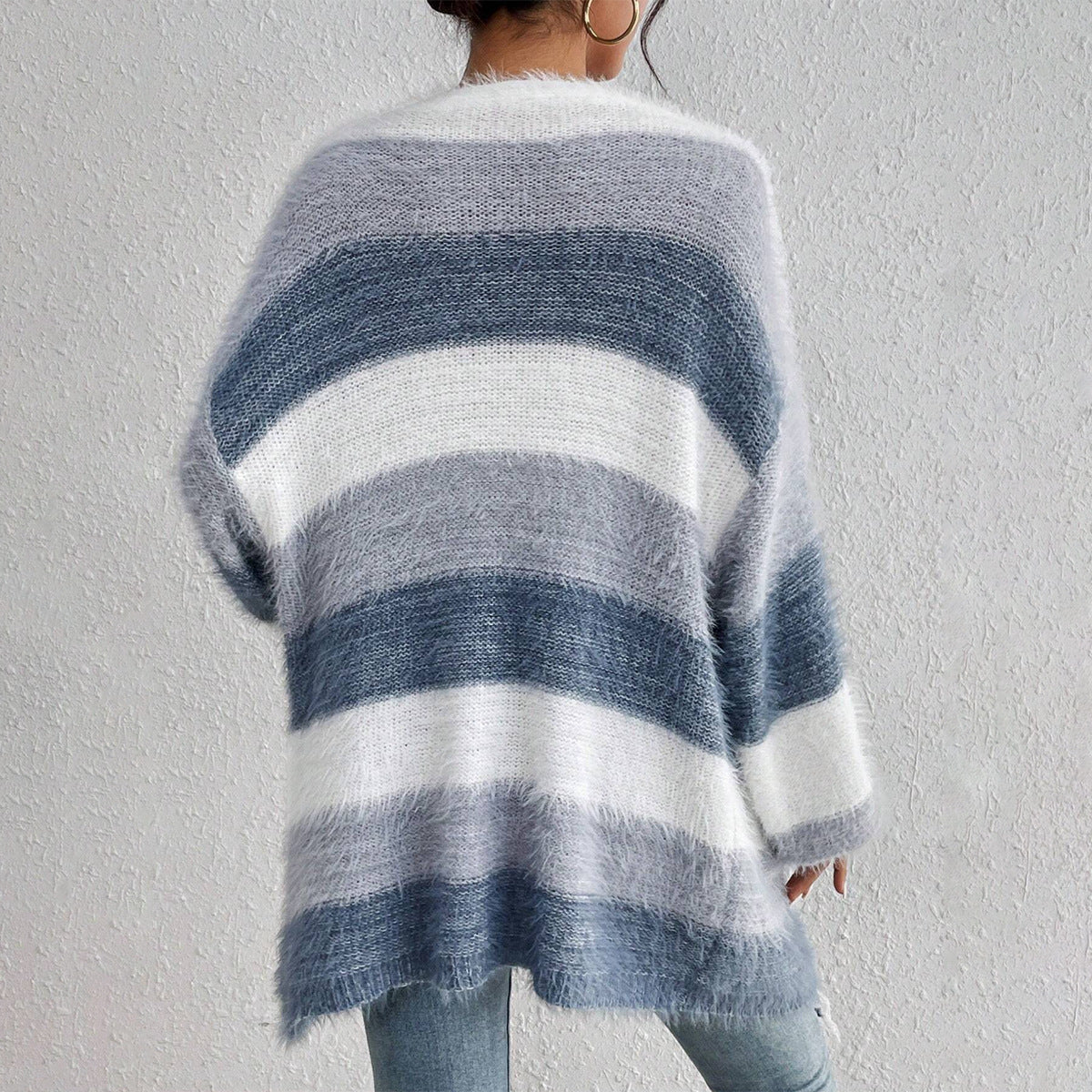 Gilet ouvert oversized femme