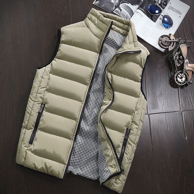 Gilet sans manches chaud et imperméable pour homme – style et fonctionnalité