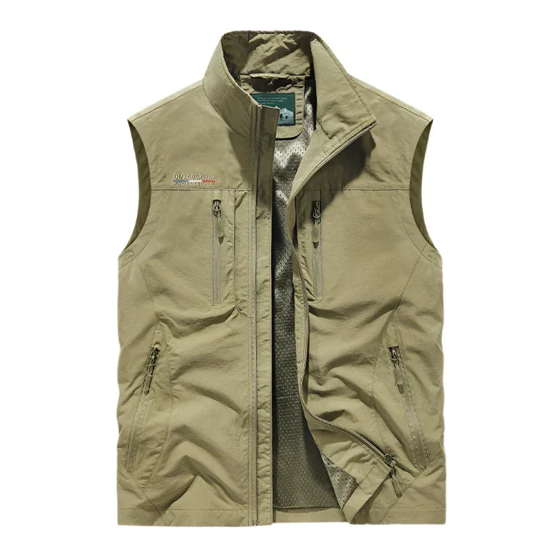Gilet sans manches imperméable pour homme - Élégant et chaud