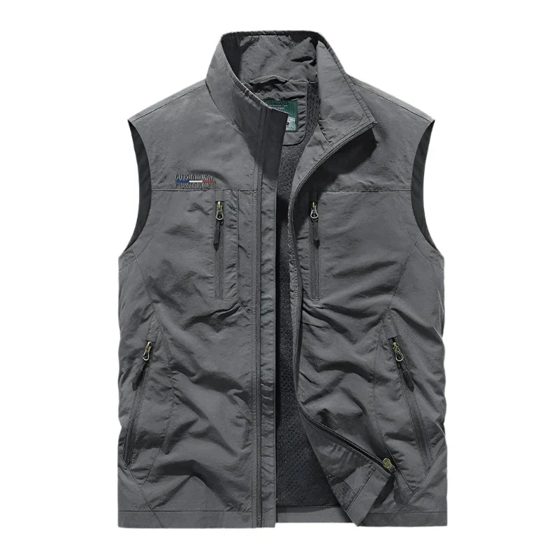 Gilet sans manches imperméable pour homme - Élégant et chaud