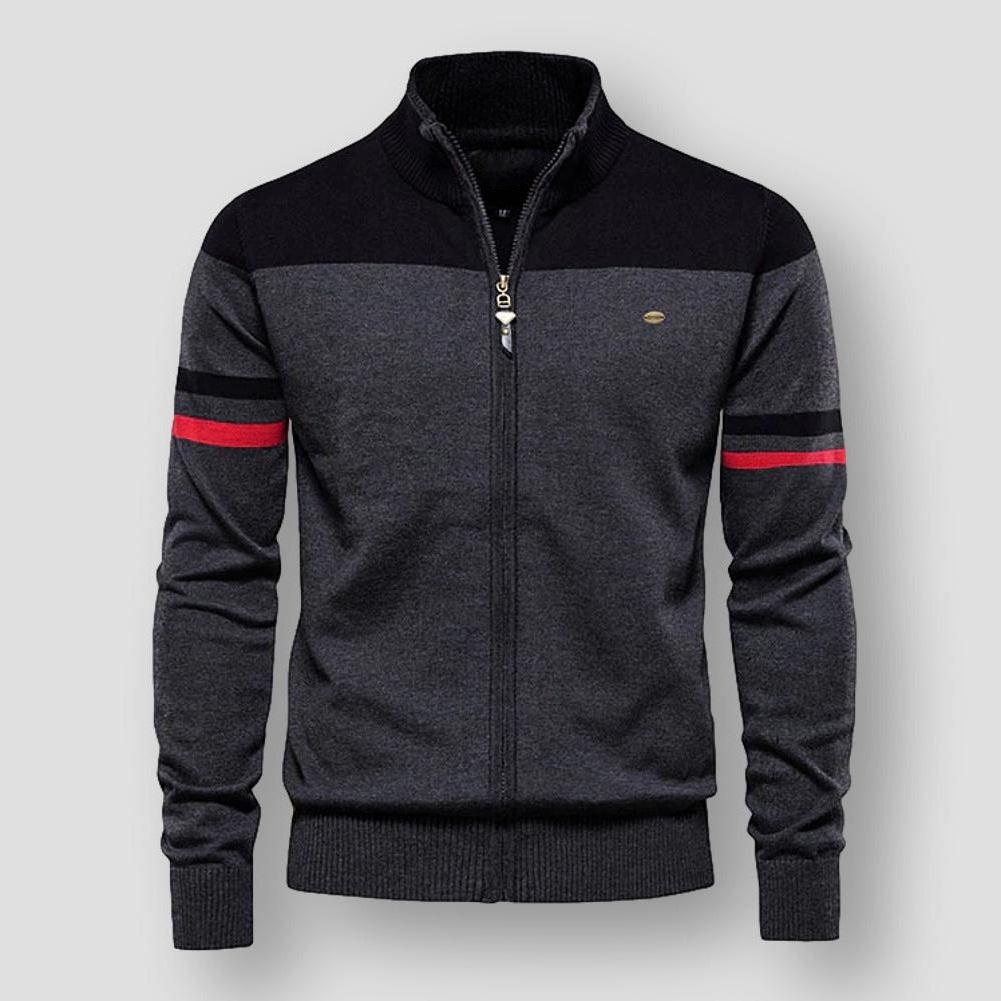 Gilet zippé color block pour homme