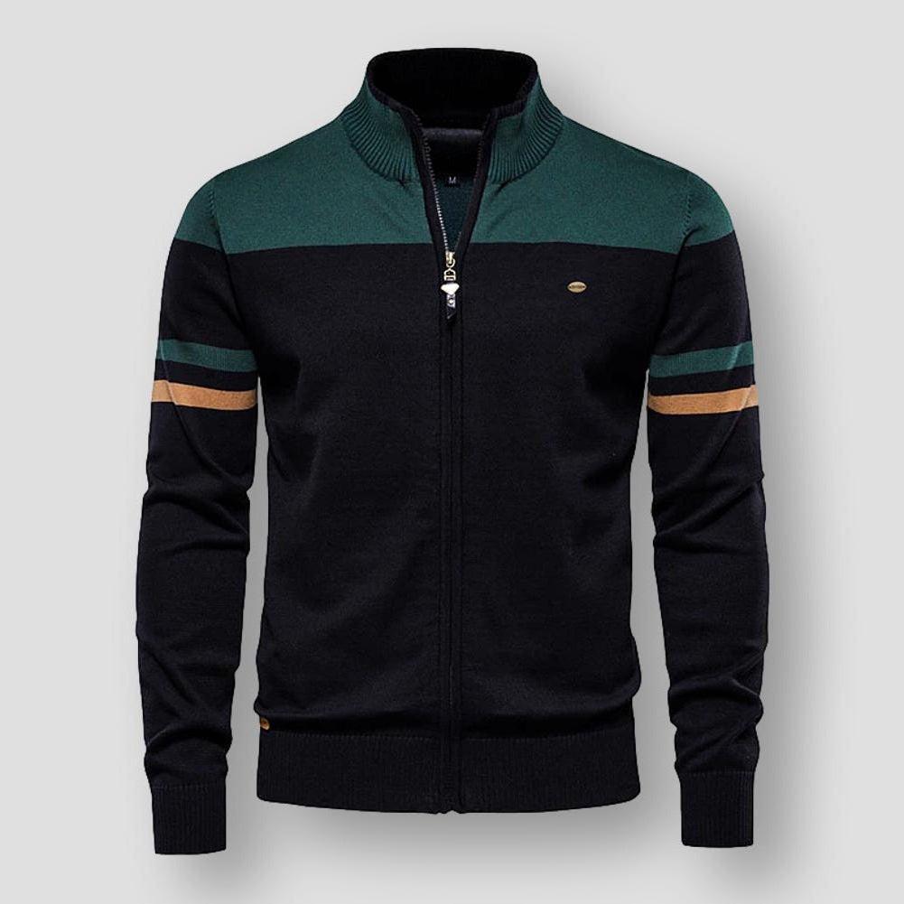 Gilet zippé color block pour homme