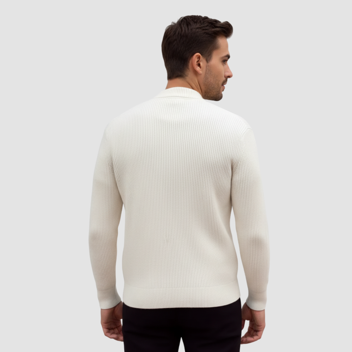 Gilet zippé en maille pour homme