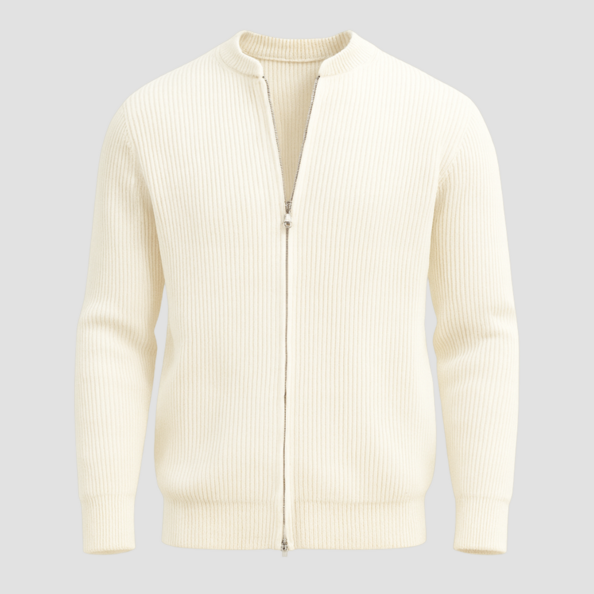 Gilet zippé en maille pour homme