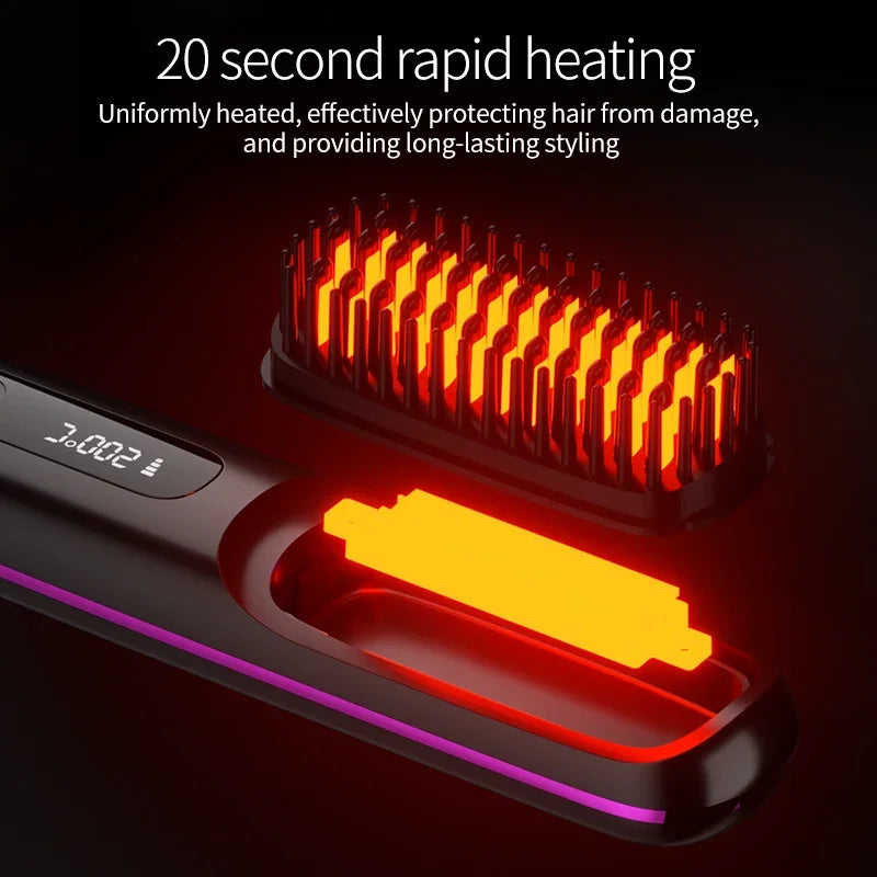 Glissara | Wireless Hair Stylers | USB Charging Function & LCD Screen | Ceramic & Ion Technology