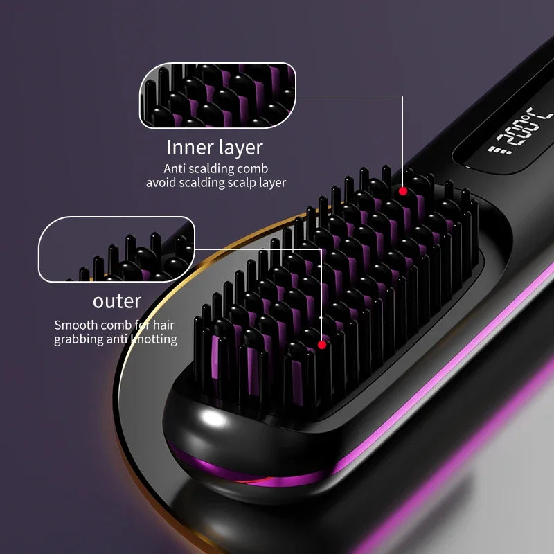 Glissara | Wireless Hair Stylers | USB Charging Function & LCD Screen | Ceramic & Ion Technology