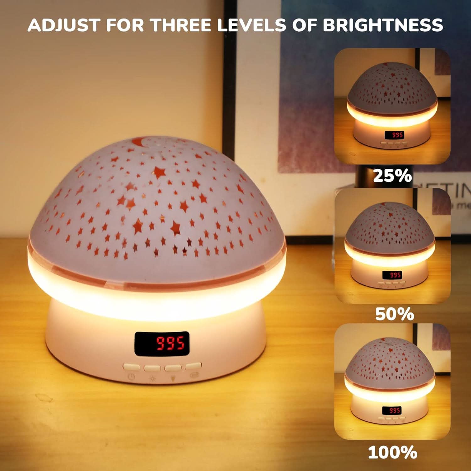 GLOWLIGHT – Magical Star Projector with 16 Colors & Timer Function