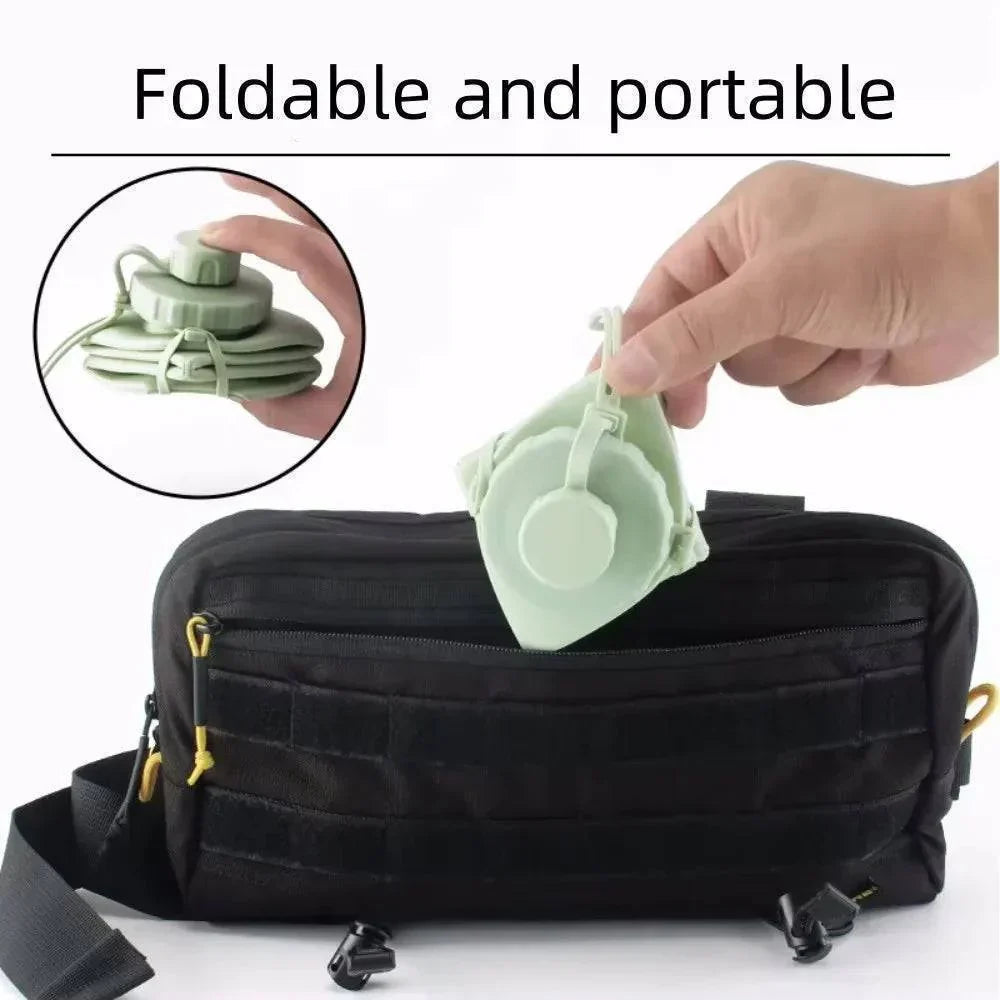 Gourde pliable en silicone 600 ml