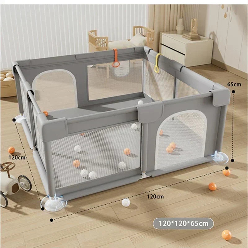 Grand parc de jeu sécurisé pour bébés et jeunes enfants – espace de jeu intérieur et extérieur avec panneaux souples