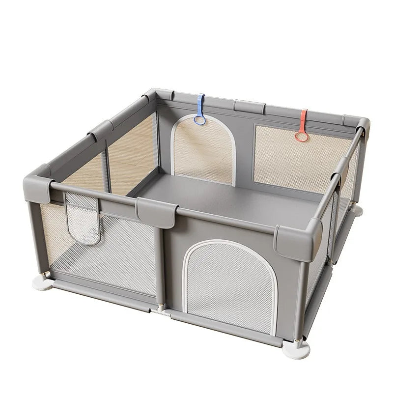 Grand parc de jeu sécurisé pour bébés et jeunes enfants – espace de jeu intérieur et extérieur avec panneaux souples