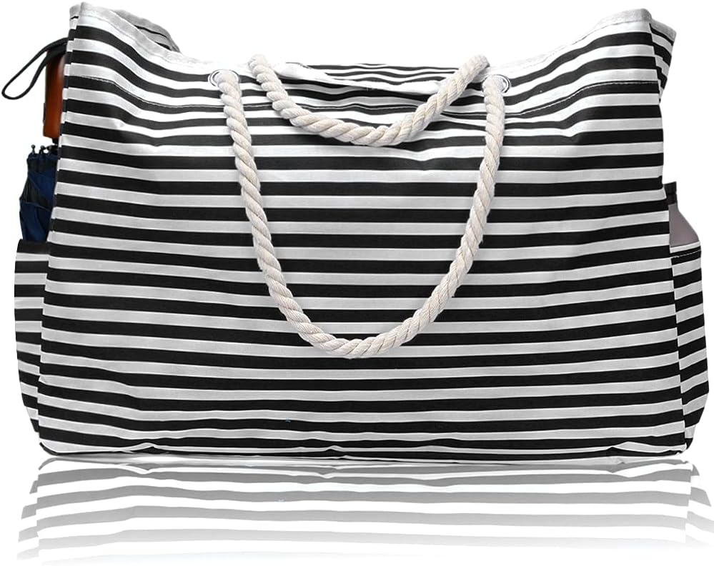 Grand sac de plage imperméable avec trousse de voyage supplémentaire