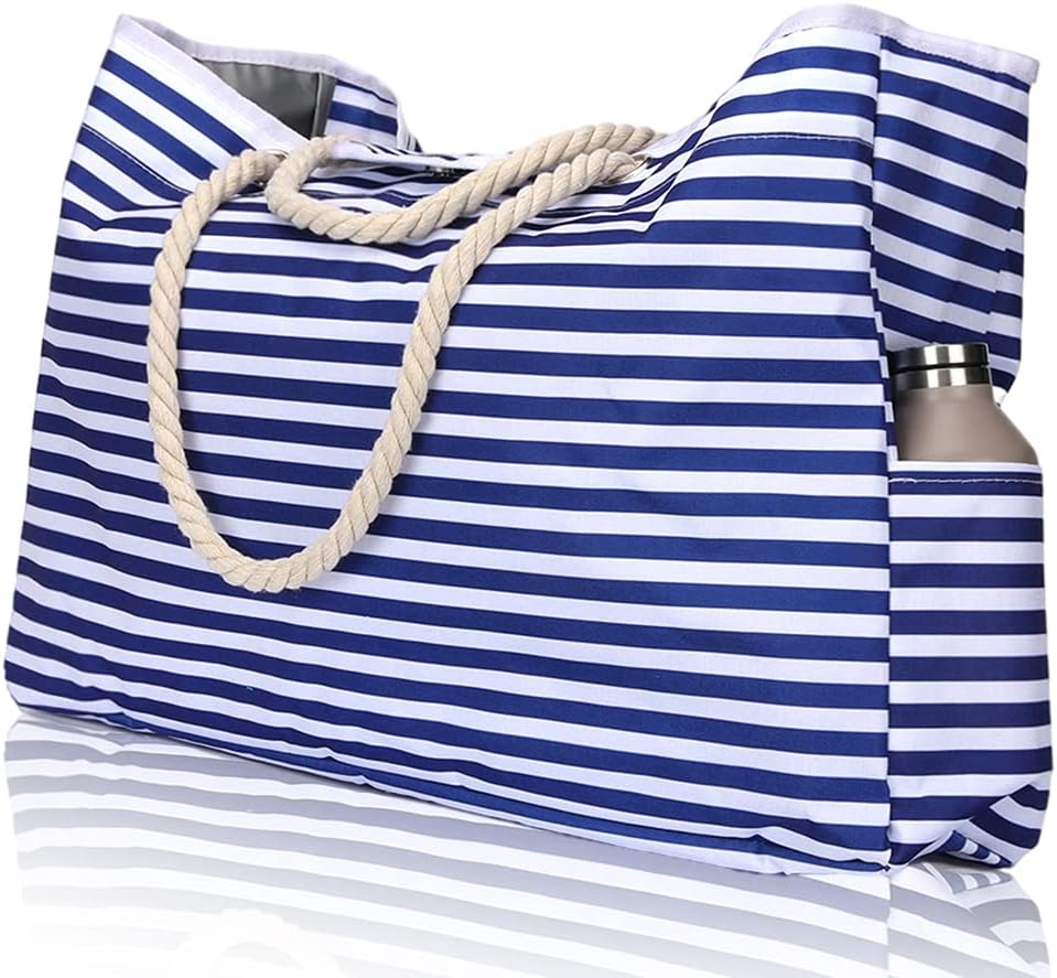 Grand sac de plage imperméable avec trousse de voyage supplémentaire