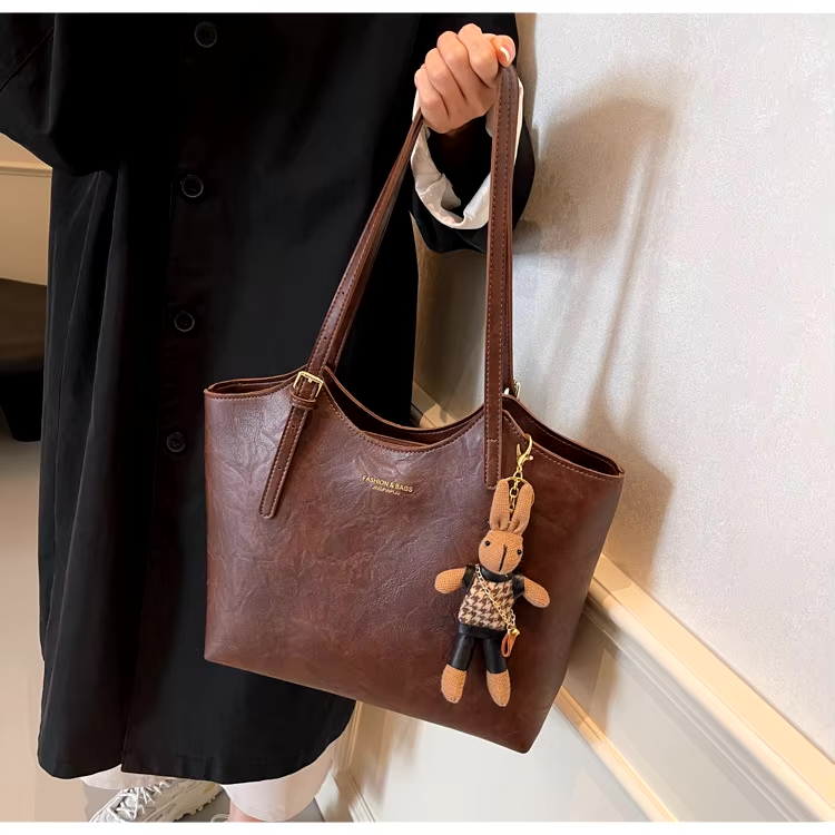 Grand sac porté épaule pour femme à deux anses