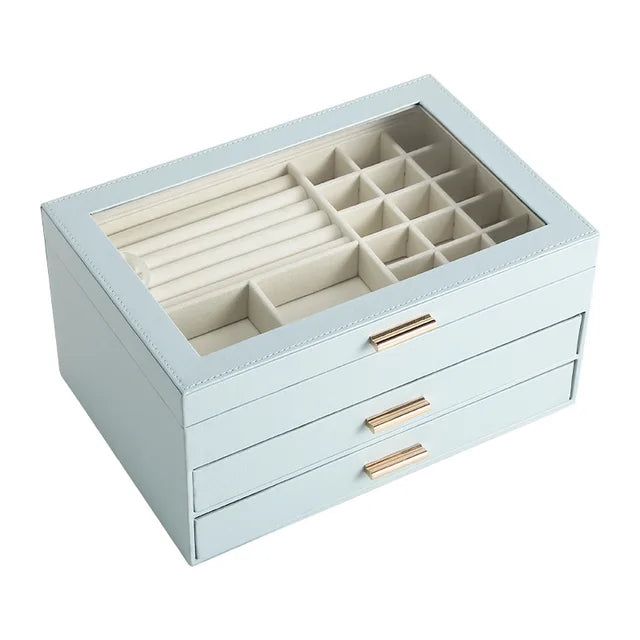 Grande boîte à bijoux de luxe - Organisez vos bijoux