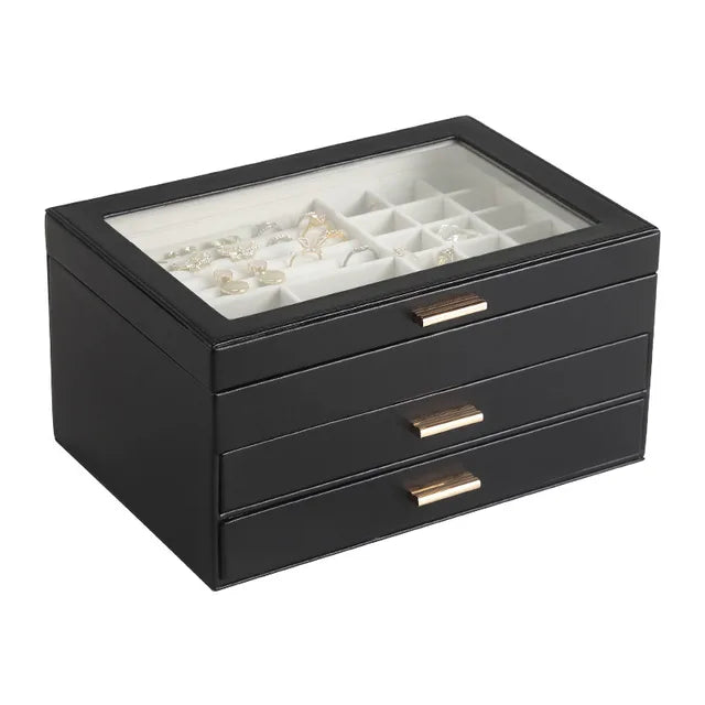 Grande boîte à bijoux de luxe - Organisez vos bijoux