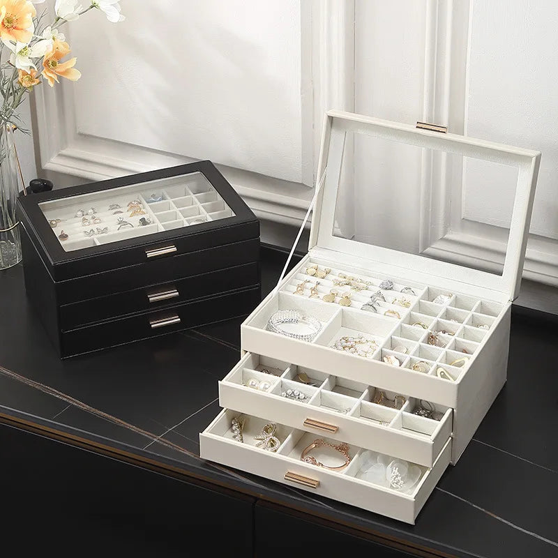 Grande boîte à bijoux de luxe - Organisez vos bijoux
