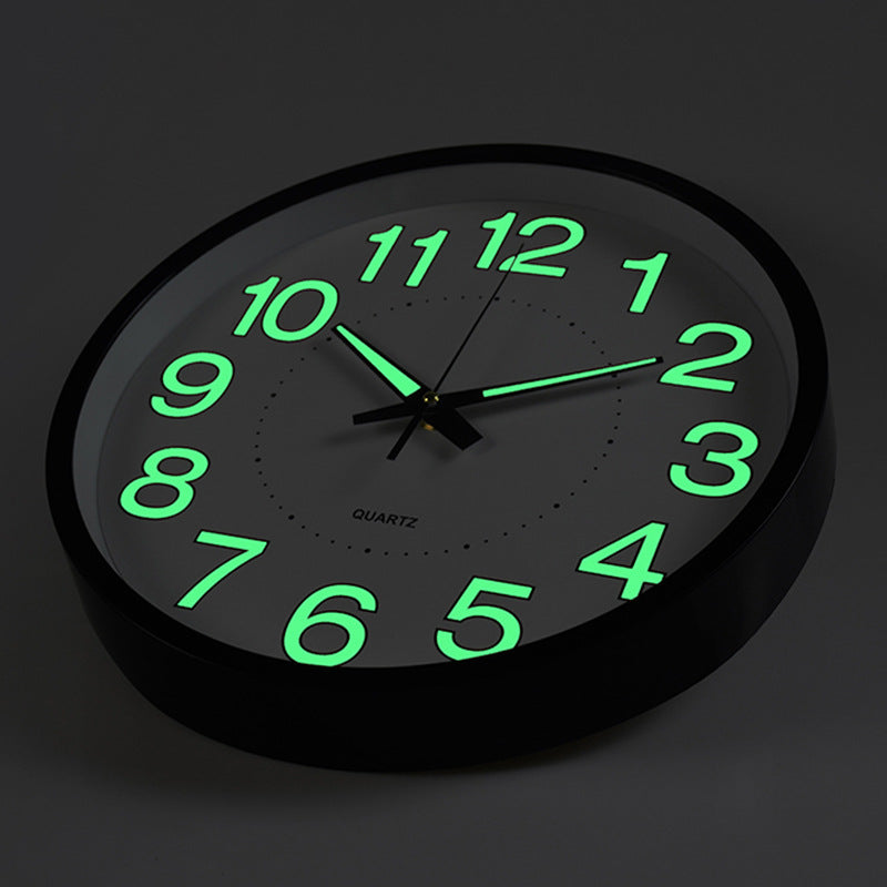 Grande horloge lumineuse élégante – Élément design à effet doux de luminescence pour un intérieur moderne et chaleureux