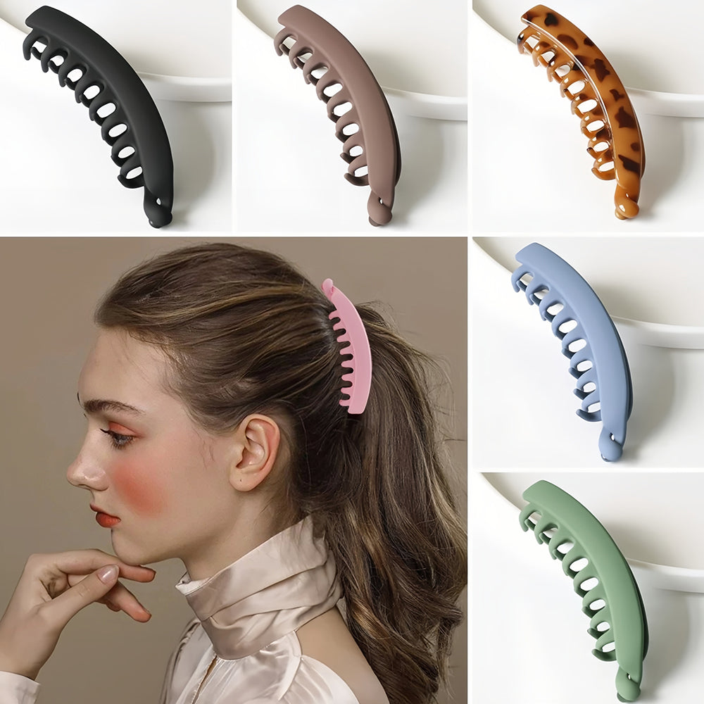 Grandes pinces à cheveux banane antidérapantes