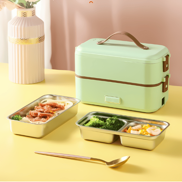 Green Heated Lunch Box