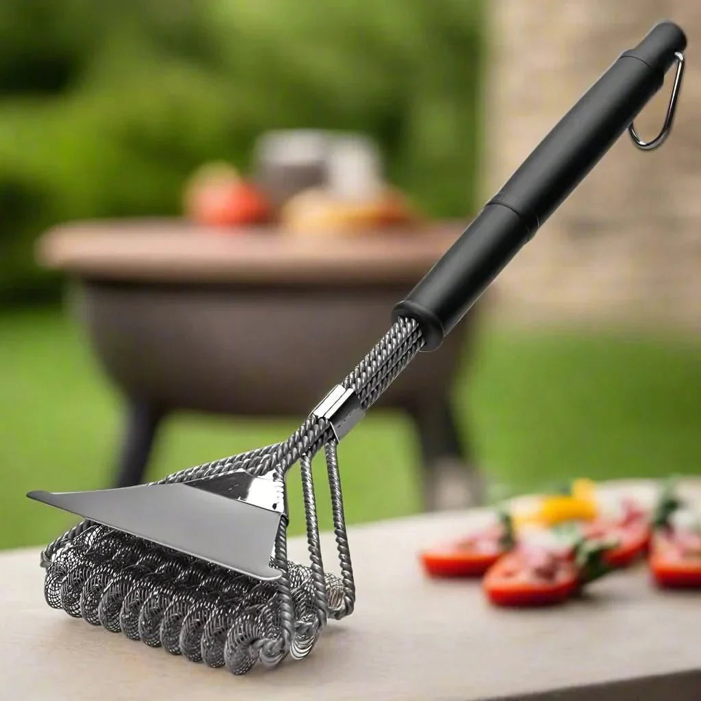 GRILLMASTER – Bristle-Free Stainless Steel BBQ Brush