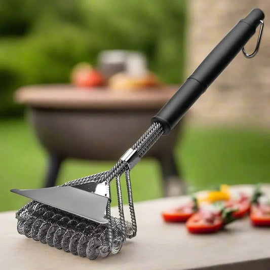 GRILLMASTER – Bristle-Free Stainless Steel BBQ Brush