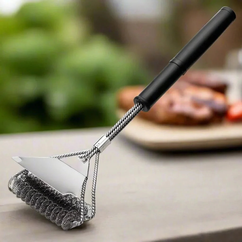GRILLMASTER – Bristle-Free Stainless Steel BBQ Brush