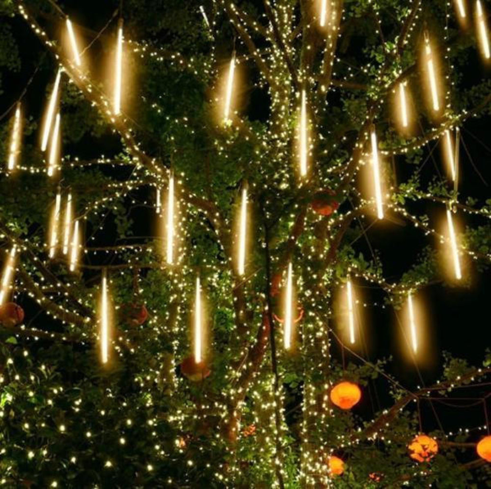Guirlande lumineuse chute de neige