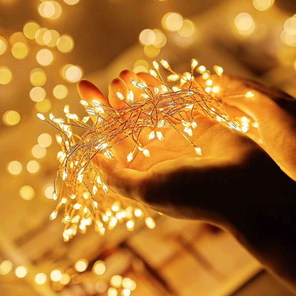 Guirlande lumineuse LED à fil feu d'artifice