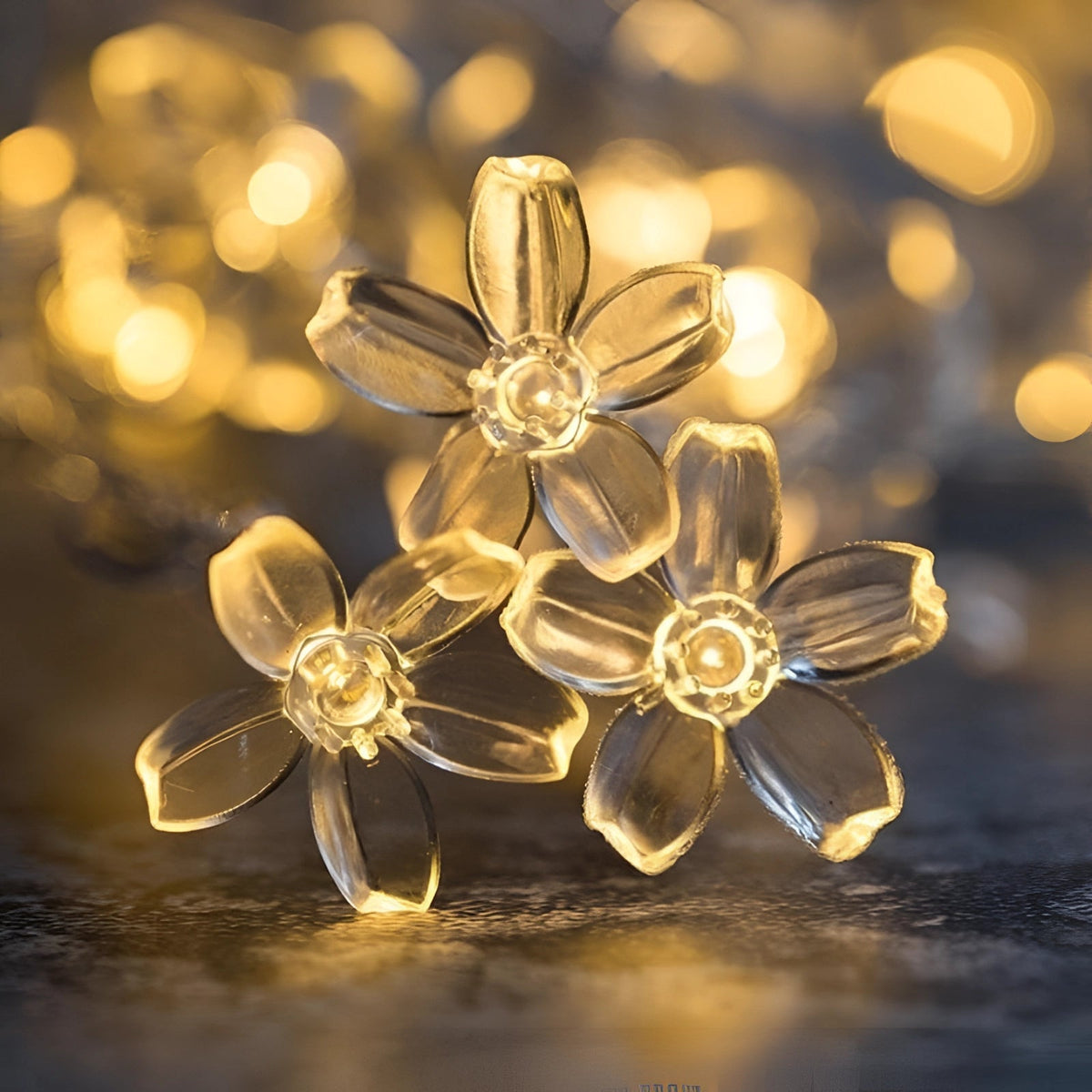 Guirlande lumineuse LED à piles blanc chaud - Décoration intérieure cosy pour chambre