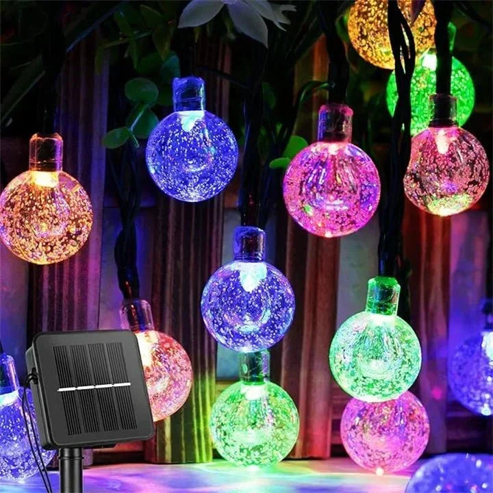Guirlande lumineuse LED solaire d'extérieur - étanche - pour jardin