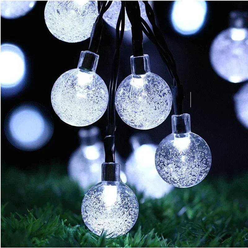 Guirlande lumineuse LED solaire d'extérieur - étanche - pour jardin